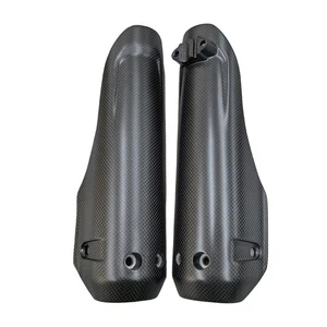 Carbon Fiber Front Fork Cover For DUCATI Hypermotard 698 Mono RVE 2024 2025 - Picture 1 of 8