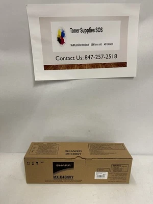 Genuine Sharp MX-C40NVY Yellow Developer  DX-C310, DX-C311, DX-C311FX, DX-C400 - Image 1 of 3