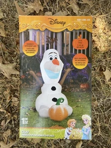 OLAF  FROZEN Gemmy 4-ft Light  Snowman Halloween Inflatable - Picture 1 of 4