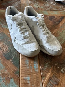 Scarpa uomo Nike Air Max 1 bianca suola gomma pelle taglia 13 - Foto 1 di 7