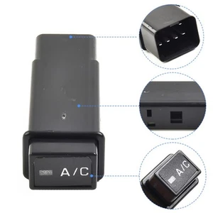 A/C System Switch Push Button Switch A/C System Switch Plastic 12V High Quality - Picture 1 of 14