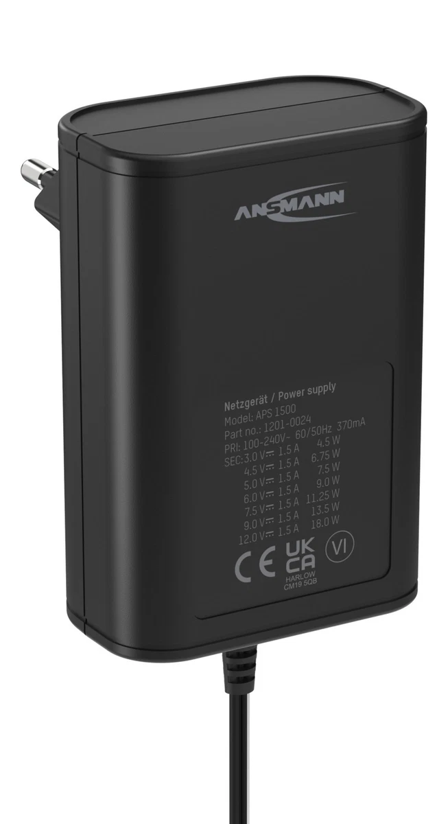 Einstellbares Netzteil 3-24V, 72W – Universal-Adapter Mit 14 Spitzen Für Elektronik