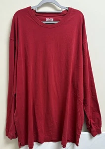 Duluth Trading Co Longtail T Men's 3XL Red Long Sleeve Shirt 100% Cotton - Picture 1 of 5