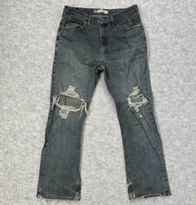 Lee Premium Select Regular Fit Bootcut Distressed Ripped Knees Blue Jeans 34x32 - Picture 1 of 8