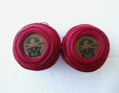DMC Cotton Perle Thread Size 8 Needlepoint 10g France Lot of 2 - Image 1 of 4