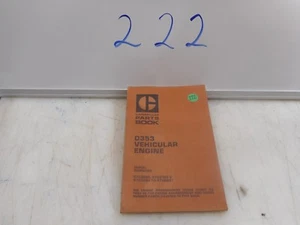 LIBRO DE PIEZAS DE MOTOR VEHICULAR CATERPILLAR D353 - Imagen 1 de 8