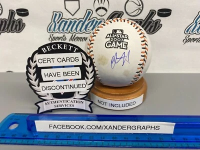 CC SABATHIA 2007 O7 ALL-STAR LOGO SIGNED AUTOGRAPHED BASEBALL-BECKETT BAS COA - Image 1 of 4
