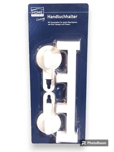 HOME IDEAS Handtuchhalter mit Saugnäpfen für glatte Oberflächen ohne bohren - Bild 1 von 1