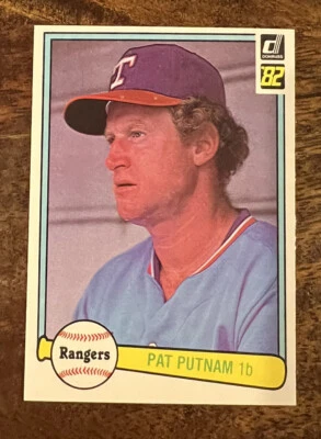 1982 Donruss Texas Rangers Baseball Card #520 Pat Putnam - Image 1 of 2