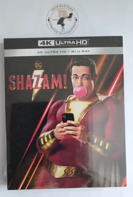 Shazam! 4K UHD + Blu-ray with 'O' Ring Slipcase *ITALIAN EDITION / English Audio - Image 1 of 4