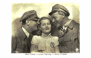 Lilian Harvey-Willi Forestry-Fritsch * Original Ross Postcard Postcard * RO-8-e