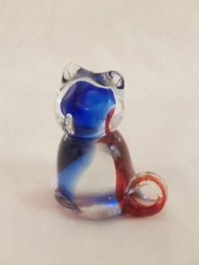 Murano glass cat paperweight - Picture 1 of 11