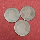 1c U.S. Lot of Draped Bust Large Cent 3 Coins