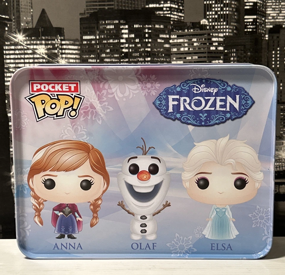 Funko Disney Frozen Pocket Pop! Mini Vinyl Figure Tin (3-Pack) Anna Olaf Elsa 01 - Image 1 of 4