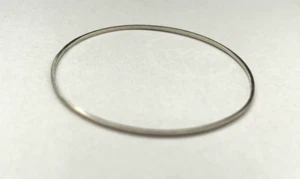Klassisches Sterlingsilber 925 flacher Armreif 2 mm Armband signiert MEXICO925 - Bild 1 von 5