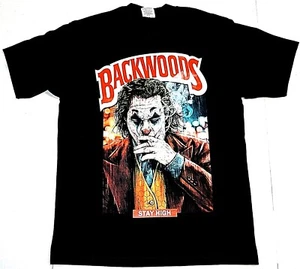 BACKWOODS JOKER T-shirt Marijuana Smoke Weed Blunt Roll Up Wrap Tee Men's New - Picture 1 of 2