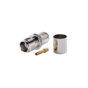 10-Pack TNC Female Crimp Solder Connector for LMR-400 KSR-400 RG8 Coaxial Cable - Picture 1 of 3