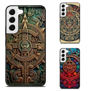 Hard Black Cover aztec pattern carved stone For Samsung Galaxy Z Fold - Picture 1 of 25