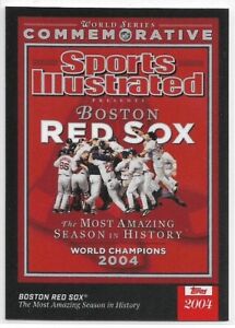2021 Topps x Sports Illustrated Boston Red Sox 2004 World Series Champions Cover