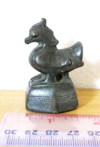 HIGH QUALITY! 18th.c Bronze Opium Weight Brahmani Duck 160g - Picture 1 of 4