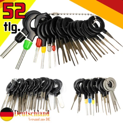 AUTOXBERT 52tlg Auspinwerkzeug Entriegelungswerkzeug Lösewerkzeug Set Auto KFZ Stecker Pin
