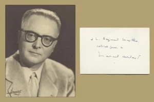 Marcel Arland (1899-1986) - Écrivain français - Carte dédicacée + Photo - 1979 - Bild 1 von 3