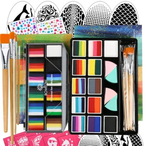 Bowitzki 10g*24 Professional Split Cakes Face Painting Kit for Christmas Party - Picture 1 of 33