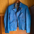 Schott Classic Racer Riders Jacket Blue L From Japan