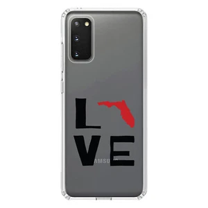 Funda Transparente para Galaxy S (Elige Modelo) Florida Love Negra y Roja - Imagen 1 de 12
