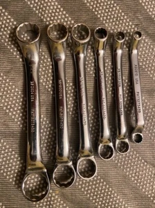 Snap-On Tools Offset Box / Closed End Wrench Short XS 6 Pc Lot USA - Picture 1 of 2