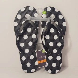 West Loop Women's Flip Flops Polka Dots Size M (7/8) - Picture 1 of 4
