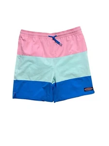 Vineyard Vines Swim Trunks Mens XL (40) Colorblock Mesh Lined Back Pocket Preppy - Picture 1 of 10