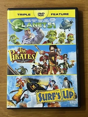 Pirates / Planet 51 / Surf's Up (DVD) Family Animated Triple Feature — - Image 1 of 2