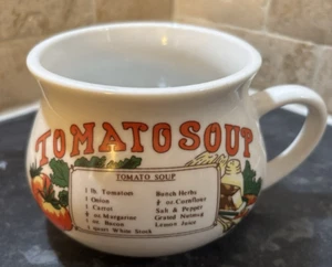 TV Prop 1990''s Regent Stone Tuffstone Collection Tomato Soup Recipe Mug - Picture 1 of 3