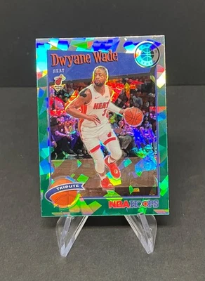 Dwyane Wade Tribute Green Cracked Ice 2019 Panini NBA Hoops Premium Stock #287🐐 - Image 1 of 4