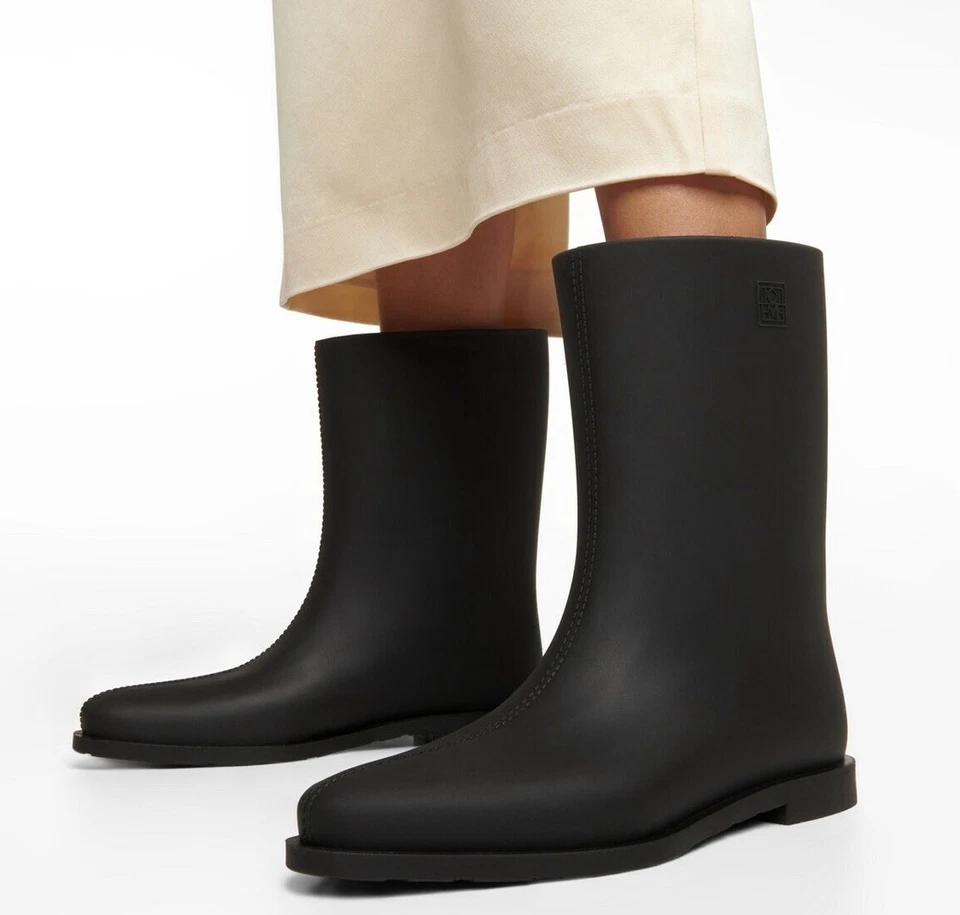 Toteme Black Rain Boots Women’s 10 - Image 1 of 4
