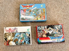 Dragon Quest 2 3 4 Famicom NES Japan CIB Set 3-Games Bundle Enix Unchecked