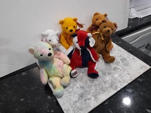 ty beanie babies very rare 6 X Various Bears - Picture 1 of 7