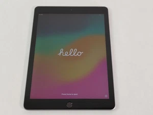 Apple iPad 6th Gen A1954 32 GB iOS 17.7.6 Space Gray ( Wi-Fi + 4G ) Unlocked - Picture 1 of 8