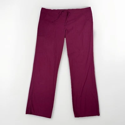 Pantalones Médicos Scrubstar Unisex con Cordón Talla Mediana Estilo Vino #WM00B068 Foto 1 de 4