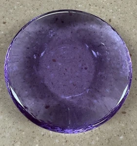 Fire & Light Recycled Art Glass Paperweight 4.5" Lavender Neodymium Candle Stand - Picture 1 of 4