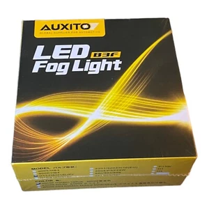 AUXITO H11 H8 H16 (JP) LED Fog Light Bulb 3000K Golden Yellow B3F Pack of 2 - Picture 1 of 4