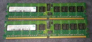 1GB HYNIX HYMP564R72BP8-E3 AB-A 512MB 1Rx8 PC2-3200R-333-12 - Picture 1 of 3
