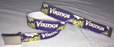 Minnesota Vikings BELT & Buckle Pro Football Team Fan Game Gear NFL Shop MN New Cover