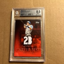 2009, Topps Career, Best Relics Jersey Ian Kinsler BGS Beckett Grading 8.5