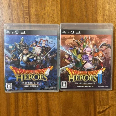 Dragon Quest Heroes I & II 1 & 2 set Sony PlayStation 3 PS3 Japan ver Tested - Image 1 of 4
