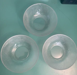 3 ARCOROC Clear Glass Pebble Textured 6.5” Soup Cereal Bowls  - Picture 1 of 14