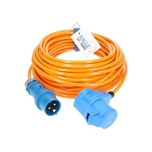 Cavo Campeggio Estensione H07BQF 3G 2,5mm2 Giunto Angolare Caravan Boat Womo PUR - Foto 1 di 53