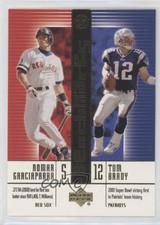 2002-03 Upper Deck UD Superstars BenchMarks Nomar Garciaparra Tom Brady #B6