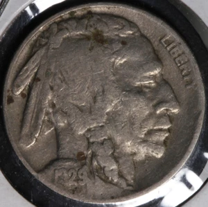 1929 S Indian Head (Buffalo) Nickel F+ - Picture 1 of 4